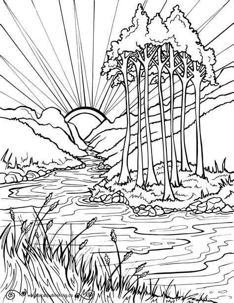 Printable Nature Coloring Sheets