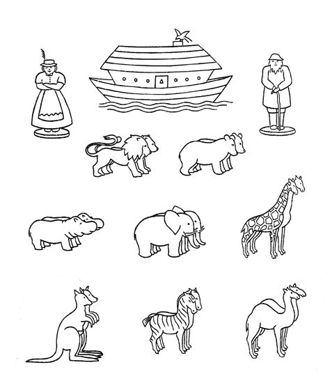 Printable Noah's Ark Animals