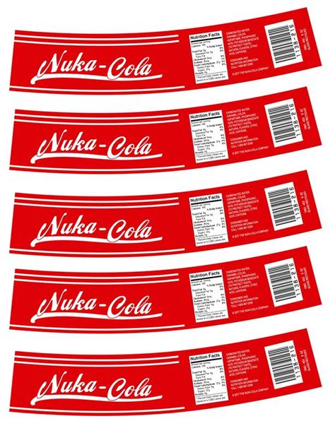 Printable Nuka Cola Labels