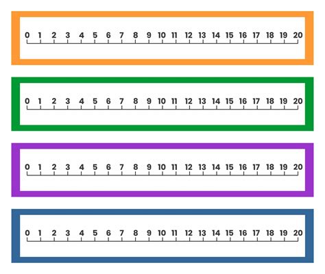 Printable Number Line To 20