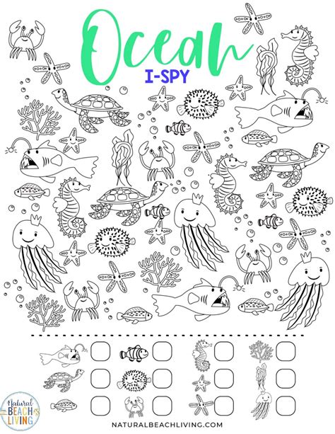 Printable Ocean Activities For Preschoolers