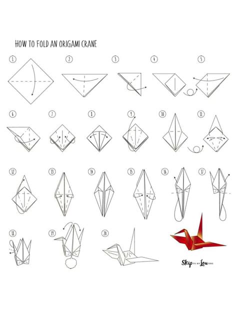 Printable Origami Crane Instructions