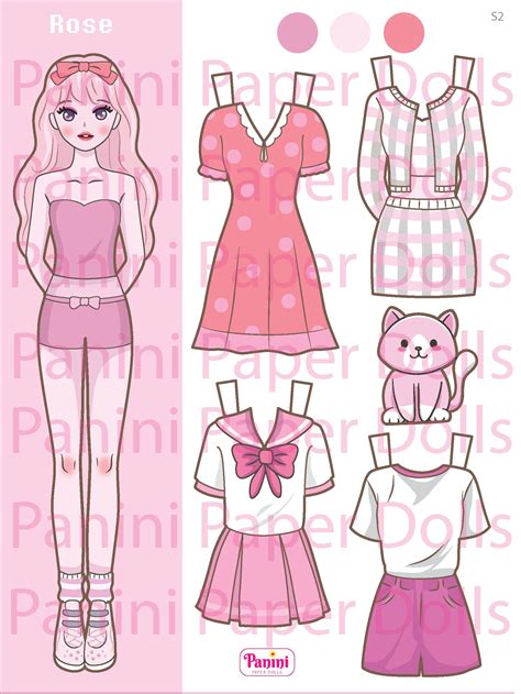 Printable Paper Dress Kit Coloring