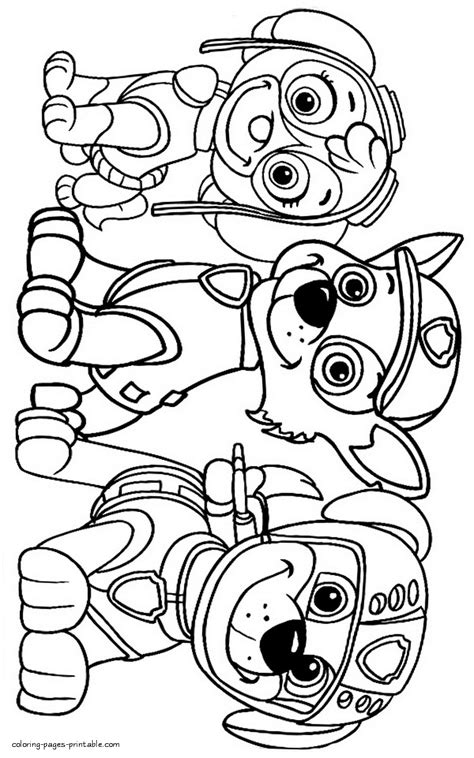 Printable Paw Patrol Coloring Sheets