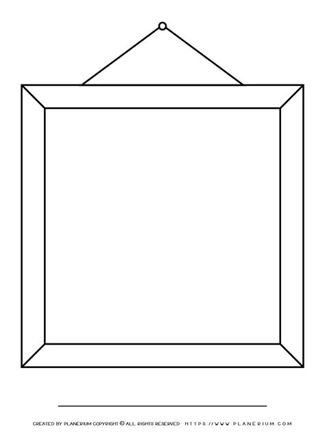 Printable Picture Frame Template