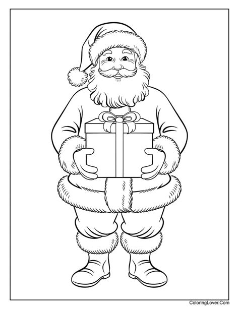 Printable Pictures Of Santa Claus To Color