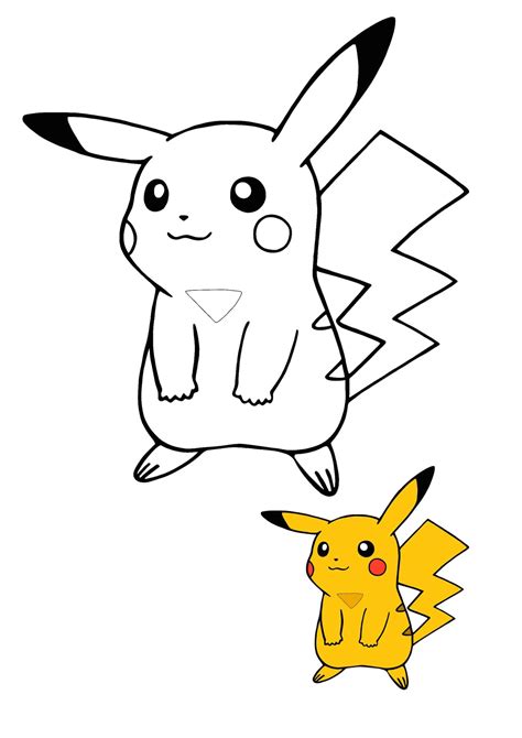 Printable Pikachu Coloring Page