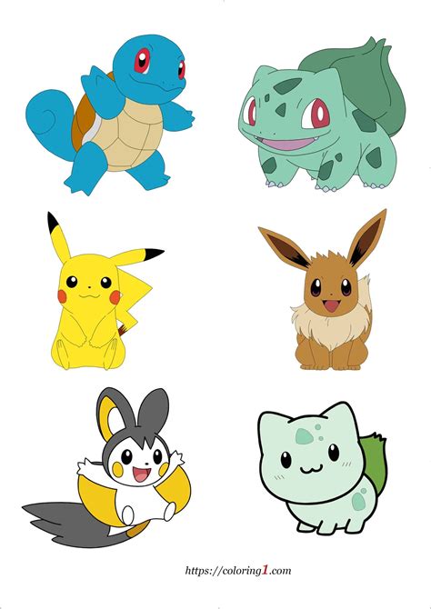 Printable Pokemon Characters