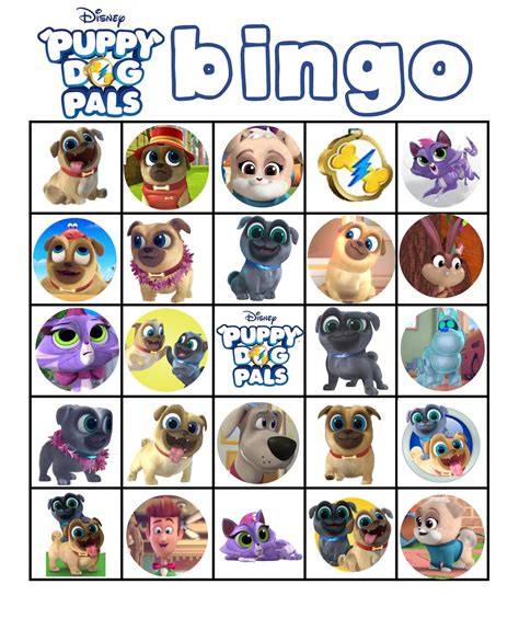 Printable Puppy Dog Pals Characters