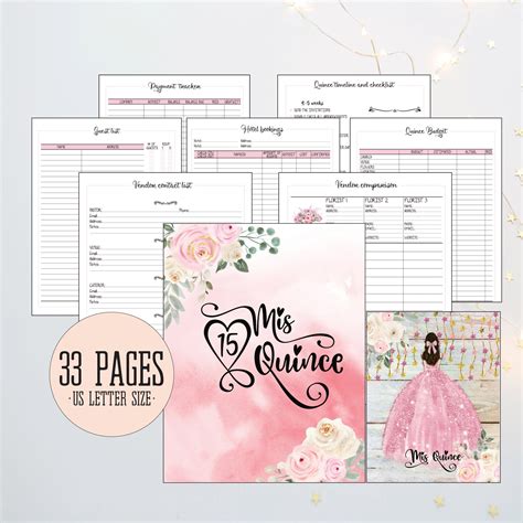 Printable Quinceanera Planner