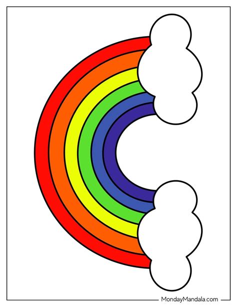 Printable Rainbow Template