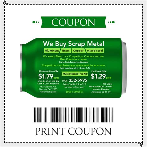 Printable Recycling Coupons
