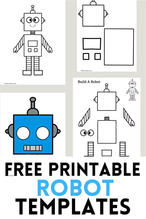 Printable Robot Cut Out Template