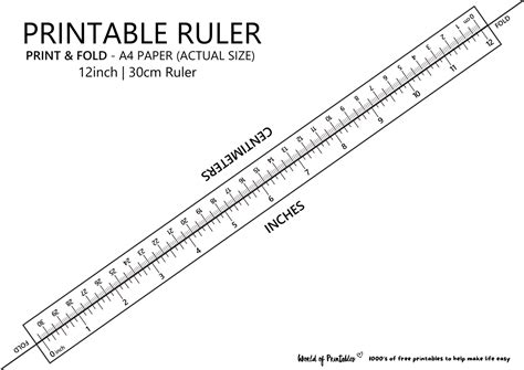 Printable Ruler Inches And Centimeters