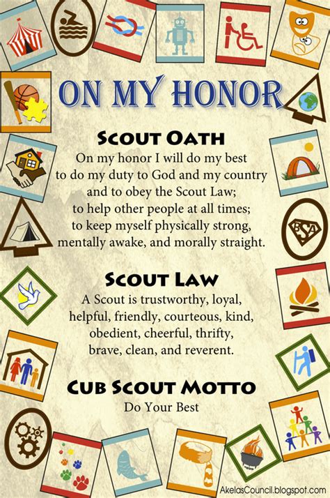 Printable Scout Oath
