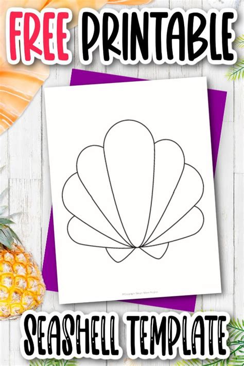 Printable Seashell Template