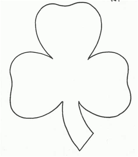 Printable Shamrock Template