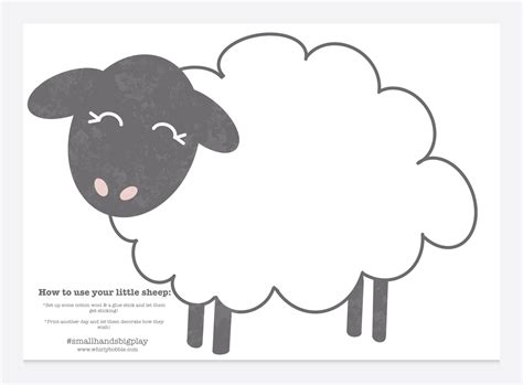 Printable Sheep Outline