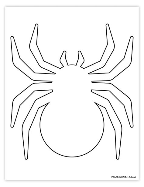 Printable Spider Cut Out Template