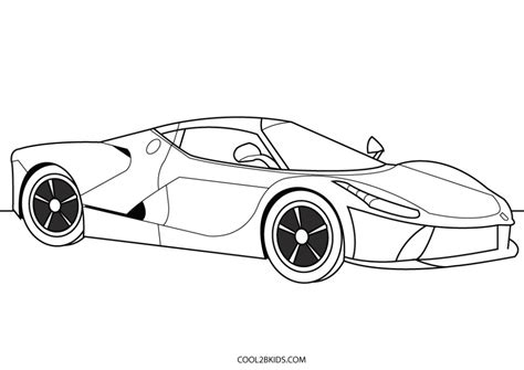 Printable Sports Car Coloring Pages