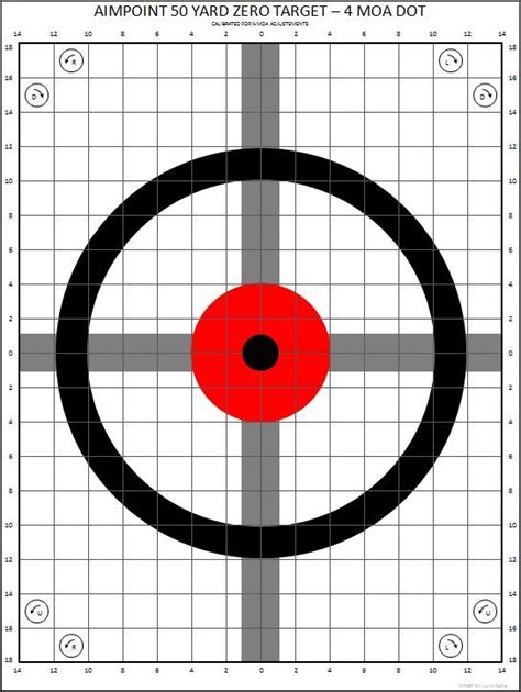 Printable Targets For Sighting In A Rifle