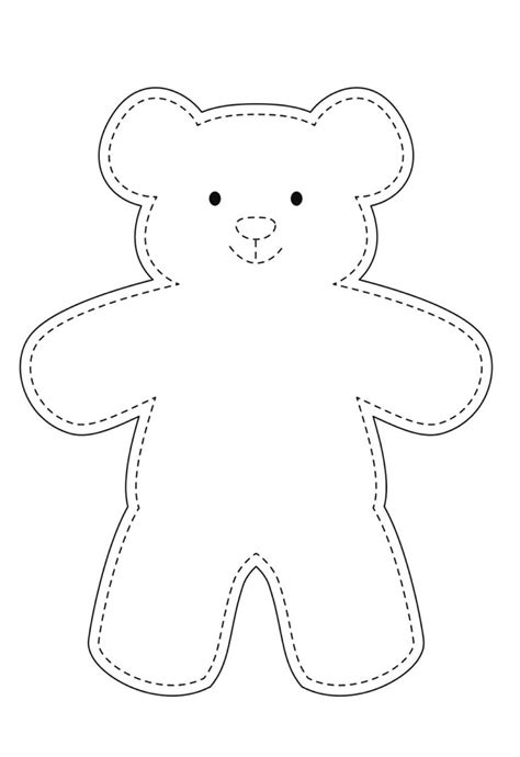 Printable Teddy Bear Template