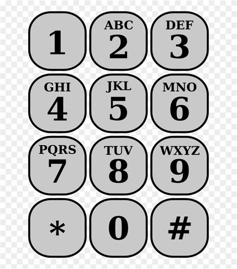 Printable Telephone Keypad