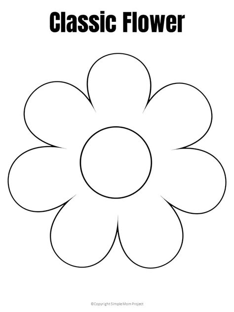 Printable Template Flower