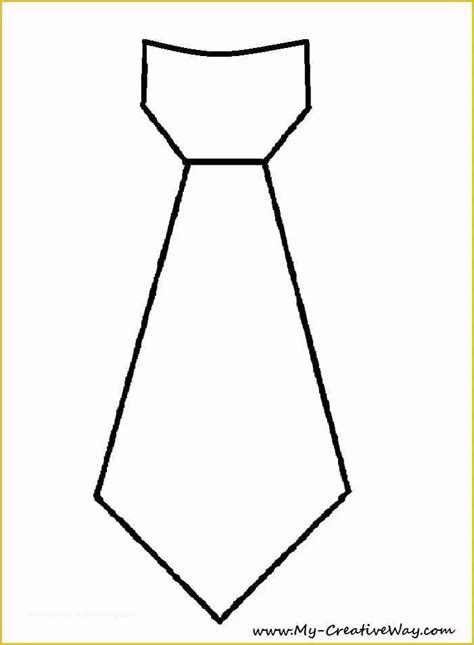 Printable Template Of A Tie