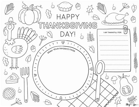 Printable Thanksgiving Placemat