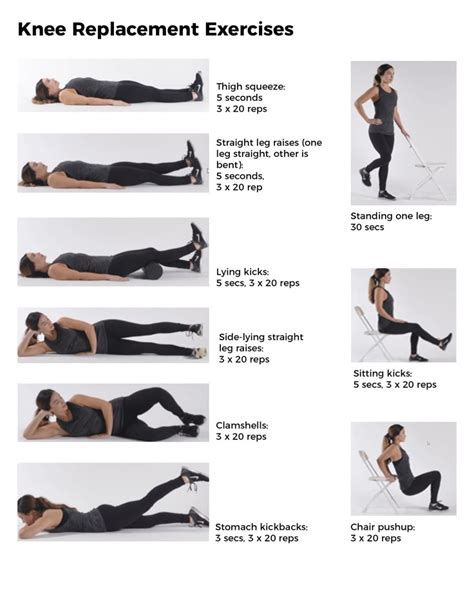 Printable Total Knee Replacement Exercises Pictures
