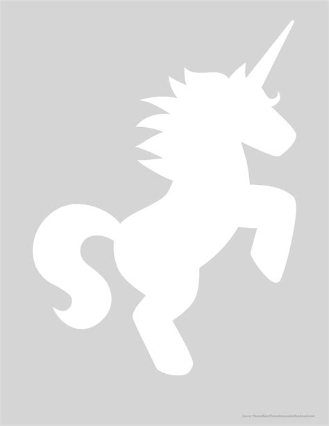 Printable Unicorn Stencil