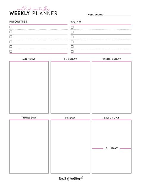 Printable Week