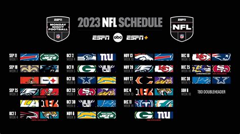 Printable Week By Week Football Games For 2018 Season