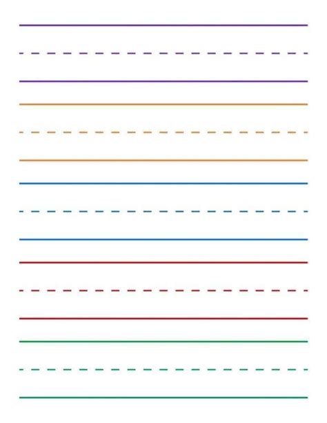 Printable Writing Paper Kindergarten