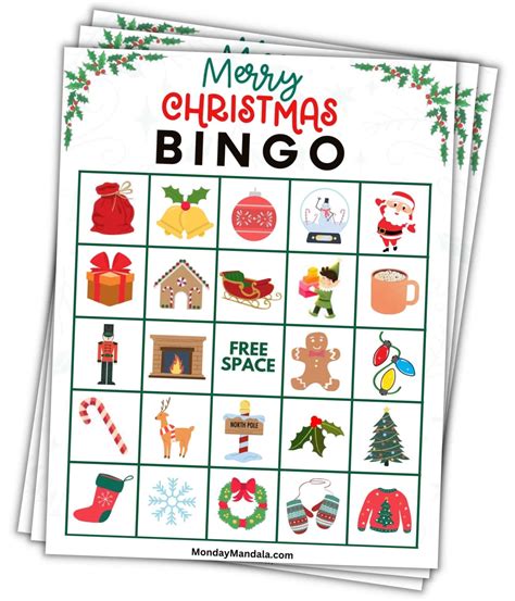 Printable Xmas Bingo Game
