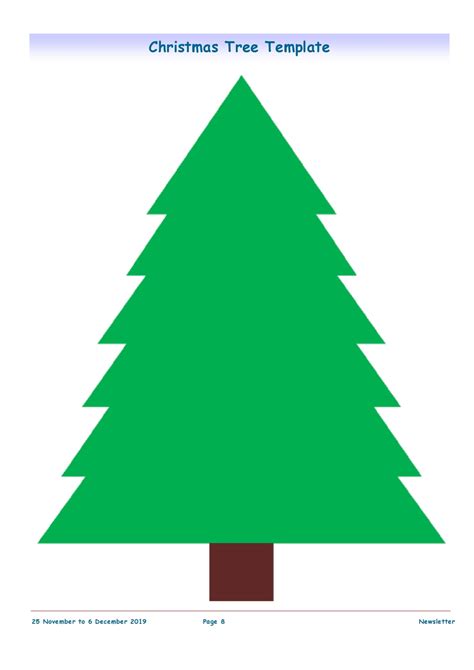 Printable Xmas Tree Template