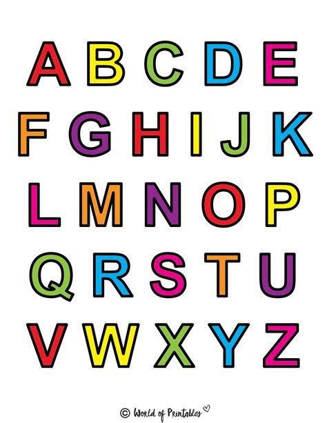 Printables Alphabet Letters Free