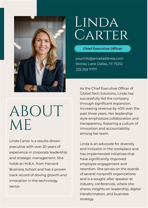 Professional Biography Template