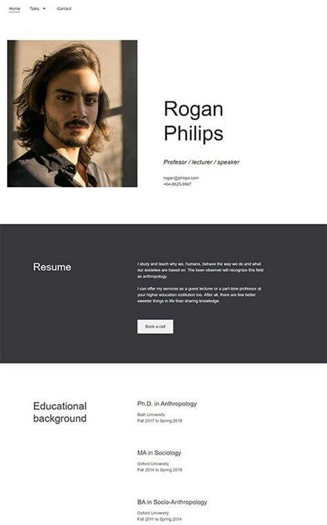 Professor Website Template