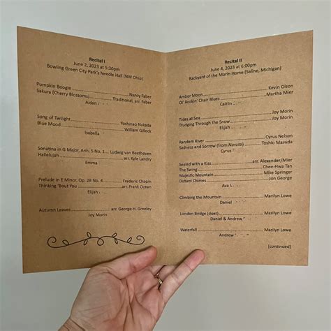 Program Notes Template