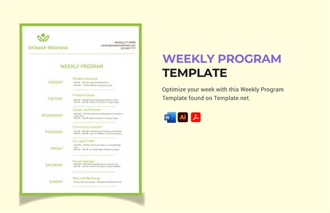 Program Template Free