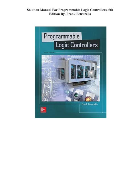 Programmable Logic Controllers Solution Manual Petruzella