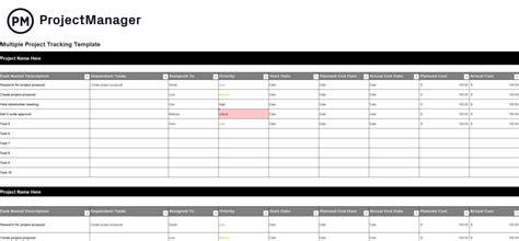 Progress Tracking Excel Template