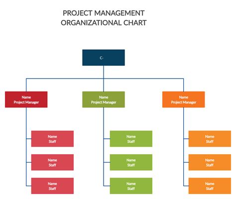 Project Management Organizational Chart Template