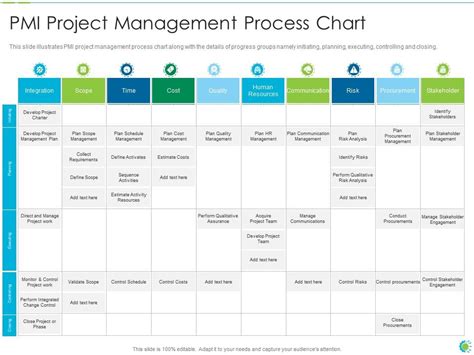 Project Management Process Chart