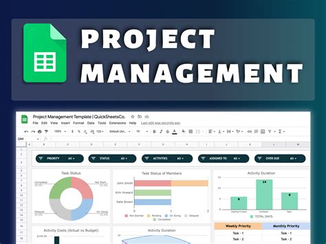 Project Management Template For Google Sheets