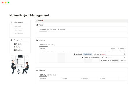 Project Management Template Notion Free