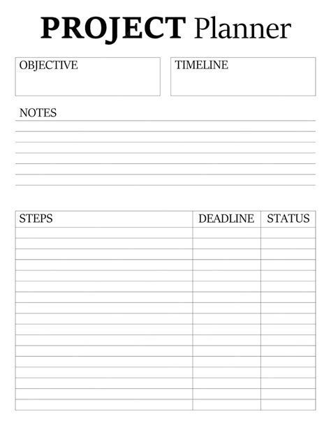Project Organizer Template