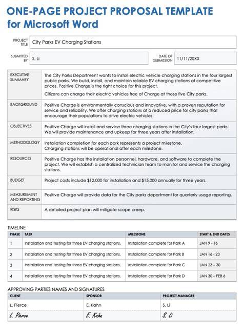 Project Proposal Template Word Doc Free Download